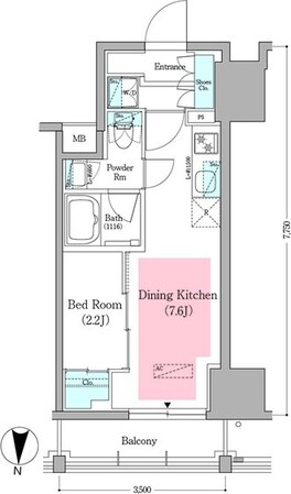 アーバネックス深川住吉IIIの物件間取画像